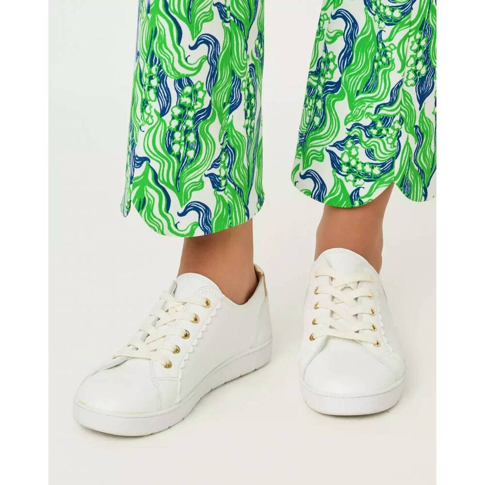 NEW LILLY PULITZER women's lilly sneaker in resort white - Picture 5 of 5